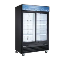 product of Omcan USA 59132 - 53" Merchandiser Refrigerator, 45 cu.ft, Sliding Glass Doors, 120V/60Hz