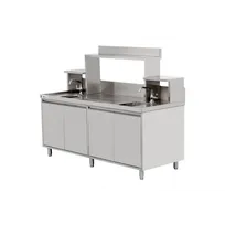 product of Omcan USA 48405 (48405) Bubble Tea Station, 27"W X 30"D X 34"H, (4) Swing Doors