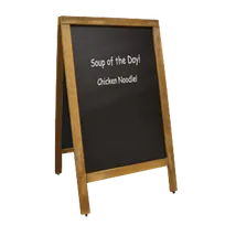 product of Omcan USA 31396 Chalk Board, Mahogany Frame, 20" Width X 34" Height, Chalks, Markers & Eraser