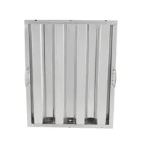 product of Omcan USA 34837 Stainless Steel Range Hood Filter, 20in H x 16in W x 2in Thick, Heavy-Duty Construction