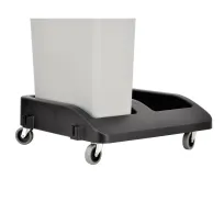 product of Omcan USA 43304 Double Dolly Fits 20‑Gallon Recycling Bin, Polypropylene Plastic, Heavy‑Duty Wheels