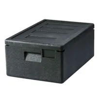 product of Omcan USA 44548 Insulated Food Carrier, Top Loading, 28L, Black Polypropylene