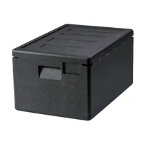 product of Omcan USA 44549 Insulated Food Carrier, Top Loading, 28L, Black Polypropylene