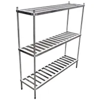 product of Omcan USA 44614 Aluminum Keg Rack w/ (6) Keg Capacity - 60"W X 20"D