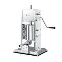 product of Omcan USA 47538 Manual Vertical Sausage Stuffer, 7 lbs Capacity, Stainless Steel, Gear Drive, Removable Cylinder