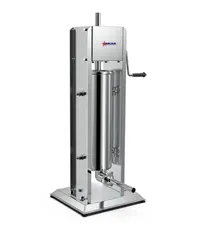 product of Omcan USA 47539 Manual Vertical Sausage Stuffer, 15 lbs. Capacity, Stainless Steel, Gear Drive, Removable Cylinder