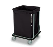 product of Forbes Industries 1106-B Laundry Cart w/ 6 Bushel Capacity, Black Vinyl Bumper, Black Cloth Bag