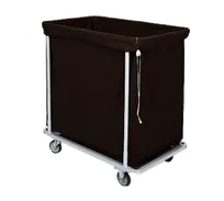product of Forbes Industries 1112 Laundry Cart w/ 12 Bushel Capacity, Heavy Duty Black Cloth Bag