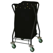 product of Forbes Industries 1128 Folding Laundry Cart w/ (4) Bushel Capacity and Black Canvas Bag