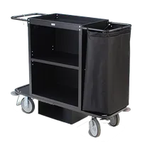 product of Forbes Industries 2103 Housekeeping Cart w/ (2) Shelves (1 Adjustable), Low-Profile Handles