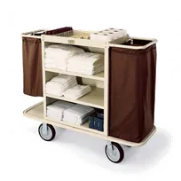 product of Forbes Industries 2104 Steel Housekeeping Cart w/ (3) Shelves - 30"W x 19"D x 36"H 