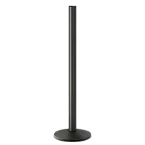 product of Forbes Industries 2789-EN Stanchion Post, 48" Height, 14" Black Steel Base, Beltrac Belt System