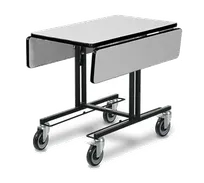product of Forbes Industries 4971 Table, 35-1/2" x 39" Laminate Top, Epoxy Steel Frame, 2 Braked Casters