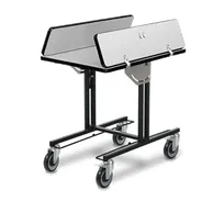 product of Forbes Industries 4972 Table, 35-1/2" x 39-1/2", Laminate Top, Black Steel Frame, Ultra-Lock