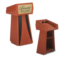 product of Forbes Industries 5899 Floor Modern Podium w/ (2) Shelves, (2) Wheels
