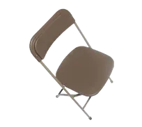 product of Forbes Industries C600BRW/NE EventXpress Folding Chair 18 Gauge Steel Brown Plastic Seat