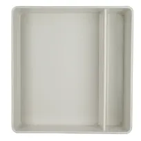 product of Steelite 7193TM100 - Square Bento Box, 1.0 gal (10.5" x 10.0" x 2.75"), Greystone Plastic - 6/Case