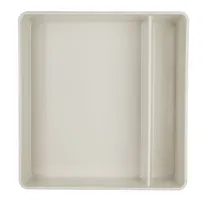 product of Steelite 7193TM101 - Square Plastic Bento Box, White, 10.5" x 10.0" x 2.75", Box Only - 6/Case