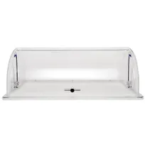 product of Steelite 7345MW150 Bakery Split Cover, 4.0 Oz, 21.6" x 13.8" x 7" Acrylic, Fusion Buffet, Creations