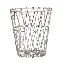 product of Steelite 7600CV039 Wire Basket, Round 12.5" x 0.75" Stainless Steel Finish - 1 Dozen