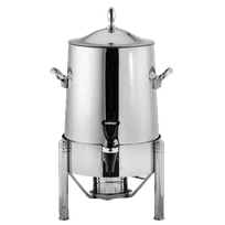 product of Steelite 5370S509 Coffee Chafer Urn, 2.75-Gal (11-12 qt), 12.5" x 12.5" x 23.5", Stainless Steel