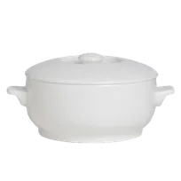product of Steelite 6940E622 Soup Bowl Stand, 16 oz 6-1/4" x 4-7/8" H, Microwave Safe Porcelain Folio - 1 Dozen