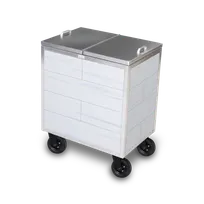product of Forbes Industries 3720 Glacier Outdoor Ice Restock Cart w/ Deep Insulated Ice well with Drain