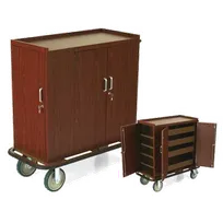 product of Forbes Industries 4403 Beverage Restocking Cart w/ (4) Shelves and (4) Adjustable Drawers 