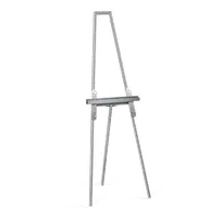 product of Forbes Industries 6812 - A-Frame Sign Easel, 24" W x 20" D x 66-1/2" H, Stainless Brushed, Mitered