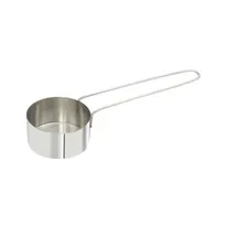 product of Winco MCPL-050C Measuring Cup, 1/2-Cup, 6" Wire Handle, Stainless Steel