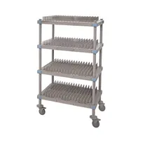 product of Quantum QPM245468PDR2 Millenia 4-Tier Mobile Drying Rack, 54W x 24D x 68H, Gray Finish