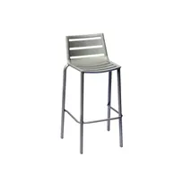 product of BFM Seating DV550TS South Beach Stacking Barstool, Aluminum Back & Seat