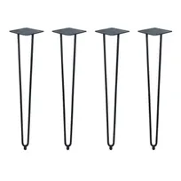 product of BFM Seating NV4L-SBC Nv Table Leg Set, 34-3/4"H, 4-Piece Set, Counter Height