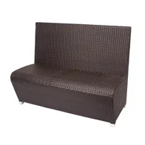 product of BFM Seating PH7100JV Cancun Booth Bench, Synthetic Weave