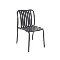 product of BFM Seating PHKWSC-BL Key West Stacking Side Chair, Vertical Slat Design