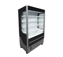 product of Ojeda USA ALPA-180H Open Air Merchandiser, 50.2 cu ft, 7-Tier LED Shelves, Pane Glass, Defrost