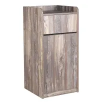 product of BFM Seating TE4622FH Trash Enclosure, 20-1/2" W X 22" D X 46" H Overall