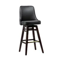 product of G & A 411-CU Upholstered Swivel Bar Stool with Footrest, European Beechwood Frame