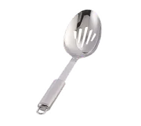 product of Spring USA M3505-35 Slotted Serving Spoon - 13-1/2" Length, Stainless Steel, Precision Drain Holes