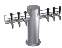 product of Krowne KMT-6S Max-T Tap Tower, 27" Flange, Stainless Steel, Glycol-Cooled, 4-6 Draft Beer Taps