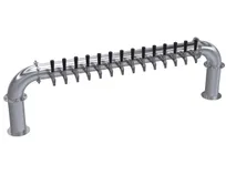 product of Krowne KPTP-14S 14-Tap Draft Beer Tower, 63" Countertop Mount, Brushed Stainless Steel, 2-Column