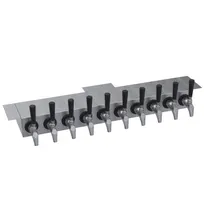 product of Krowne KUC-10S Underbar Beer Tower, 30" OA, Glycol Cooled, Stainless Steel, 10 Faucets, 7-12 Taps