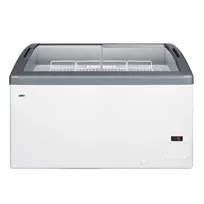 product of Summit FOCUS131 Ice Cream Freezer, 52" White Chest, 12.4 cu ft, Glass Lids, R290, Freestanding