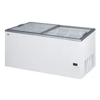 product of Summit NOVA53 Ice Cream Freezer, 60" Width, 16.6 cu ft, White, Sliding Glass Lids R290, UL Certified