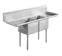 product of Serv-Ware E2CWP24242-24 (2) Two Compartment Sink