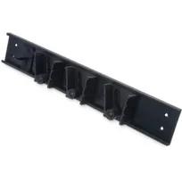 product of Carlisle 4073100 Flo-Pac ’N Grip Broom/Brush Holder, 18" Long, 16" On-Center Wall-Mount, Plastic