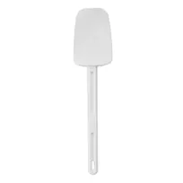 product of Rubbermaid FG193400WHT Spoonula, 13.5" White Plastic Spatula, Clean-Rest Seamless, Up to 200°F, NSF