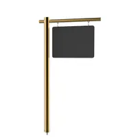 product of Steelite MGCIAM01XBXX Modular Buffet Sign Post, 32" x 3" x 59"H, Brushed Brass, Stainless Steel, Knockdown