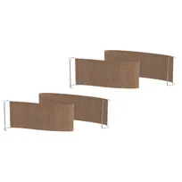 product of Steelite MGSQCOPV0901 Mogogo Buffet Solutions Modular Creative Quick Cover, Curved, Golden Brown, Plastic, 2/Set