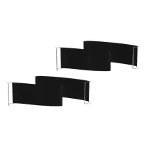 product of Steelite MGSQCOPV1601 Mogogo Buffet Solutions Modular Classic Quick Cover, Large, Charcoal Black, Plastic, 2 per Set